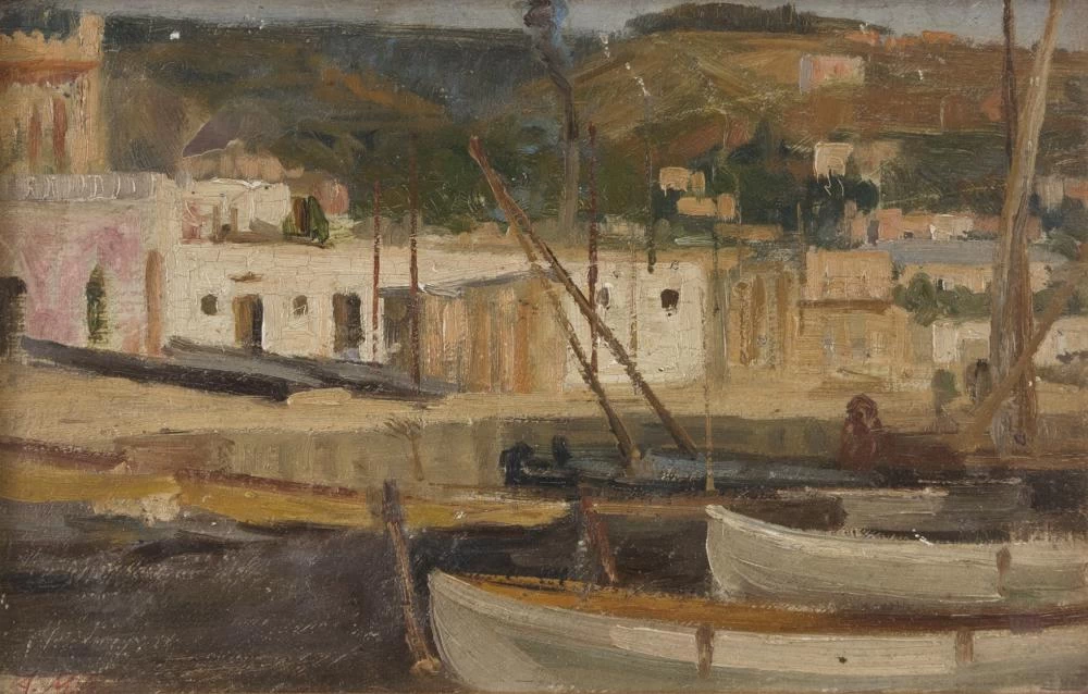 Villaggio di pescatori con porticciolo